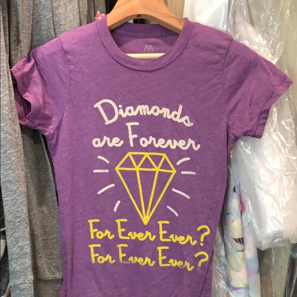 Local celebrity T-shirt diamonds are forever